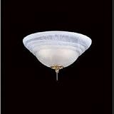 Minka-Aire K9369 Bowl Light Kit w- Etched Swirl Glass (3 x 60watt)