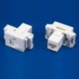 エスケイ工機 RJ-45ジャック コスモシリーズワイド21用シャッター付 LAN/CAT5e文字有り JJタイプ 3014A-JJ8-C5AB-S