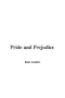Pride and Prejudice