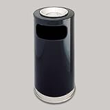 12-Gallon Atrium Steel Ash/Trash Receptacle with Sand Top and Galvanized Liner. 15 D x 28 3/4 H. EA