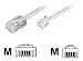 Modular RJ11-RJ45-St., si, 6,00 m 1:1