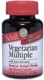 Schiff, VEGETARIAN MULTIPLE Daily Wellness with Beta Carotene - 120 Caplets