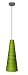Efficient Lighting Conventional Series 1-Light Ceiling Mount Pendant Fixture with Green Glass Shade