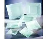Ten Strawberry Street Sheer Frosted Square Sauce Dishes Set of 6