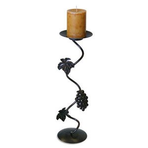 Napa Forge Grapevine Candle Holder - Antique Brushed Copper