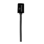 Shure WL93-6 Series Subminiature Condenser Lavalier Microphones, WL93-6 Black, with 6-foot (1.9 m) Cable