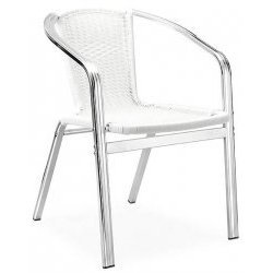 Muse Outdoor Chair - White Set of 4 (White) (28H x 22W x 22.5D)