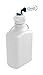 EZwaste System, 10L, HDPE, 83mm Cap, 4X 1/16?, 1x 1/4? OD Tube Fittings, 3 HB & Filter