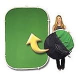 Serious Magic 5' x 7' Flexible Green Screen, Double Sided Reversable Chroma Green & Chroma Blue Collapsable Disc Background.