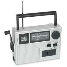 Quality Product By Acme United Corporation - Crank Radio/Flashlight Portable 9-3/4x3-1/4x6-3/8 Silver