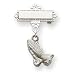 Sterling Silver Dangling Praying Hands Pin