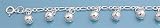 Sterling Silver Adjustable Anklet - Bells