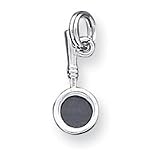 Sterling Silver Magnifying Glass Charm QC4786
