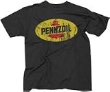Urban Outfitters - Chaser Pennzoil Quaker State Company Black Vintage T-Shirt Tee