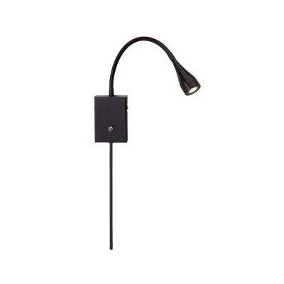 Adesso 3661-22 Seek Wall Lamp, Satin Steel Finish
