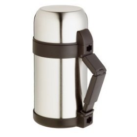 Master Class Stainless Steel 1 litre Vacuum Soup / Food Flask KCMCFOODSS