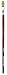 da Vinci Oil & Acrylic Series 1865 Paint Brush, Filbert Light Ox Hair Sabeline with Maroon Handle, Size 14 (1865-14)