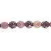 7" Fire Polished Mixed Purple Beads Strung, 8mm Round