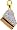 Piano, 14K White Gold Diamond Charm