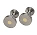Handmade Titanium and 18kt yellow gold cufflinks