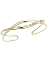 Ed Levin, Tendril Cuff Bracelet, .925 Sterling Silver & 14K Gold, Sizes S - L, Expandable