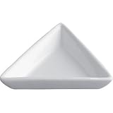 Porcelain Whiteware Crockery Set - Miniature Triangle White - 85mm 3 1/4 (Box 12) - ideal for single bites and dips!