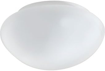 7-3/4" Opening, 9-1/2" Diameter White Mushroom Glass Light Shade