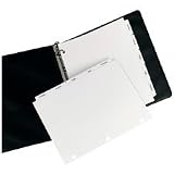 Avery 20416 Avery 3-Hole Tb Dvdrs f/Xerox Docutech/4135 Cprs, 5-Tb, Letter, WE, 30 Sets/Box
