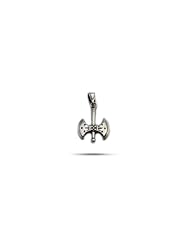 Sterling Silver Rhodium Plated Greek Labrys Pendant