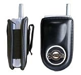 Samsung SCH-A795 / SCH-A850 / SCH-A890 / SCH-A930 / SCH-A950 / SCH-A970 / SCH-A990 Premium Quality Cell Phone Pouch Case - Includes TWO Bonus Charm Holders - Milwaukee Brewers - Oficially MLB Licensed