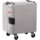 Review Rubbermaid  / Rubbermaid 9408-88 CaterMax 100 Insulated End Loader Pan Carrier with 5 Inch - 12.7 cm - Swivel Casters accommodates 1 / 1, 1 / 2 and 1 / 3 Food Pans - Black