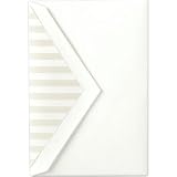 Pearl White Kent Envelopes with Stripe Liner