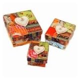 Setof3NestingHeartPatchworkSquareDecorBoxes