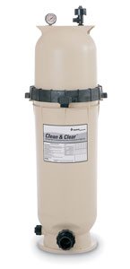 "Cartridge Filter, Clean & Clear 75 sq ft, Polypropylene Tank"