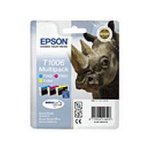 112374 Epson Durabrite Ultra T1006 Rhino Multipack 3 Colour Ink Cartridges cyan Magenta Yellow For Stylus Offfice Bx600fw Stylus Office B40w c13t10064010