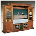 61-4 - Southfield Brown Cherry Collection 4-Piece Entertainment Center