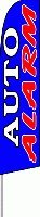 Auto Alarm (Dark Blue) Feather Flag (11.5 x 2.5 Feet)
