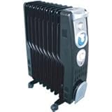 加湿オイルヒーター 10畳 加湿機能搭載 1台2役 オイルラジエターヒーター 電気代節約型のＳ字ライン オイルヒーター