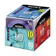 Sony 10MDW80CL 80 Min Color MD 10 Pack