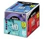 Sony 10MDW80CL 80 Min Color MD 10 Pack