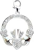Irish Claddagh, 14K Gold Diamond Charm
