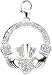 Irish Claddagh, 14K Gold Diamond Charm