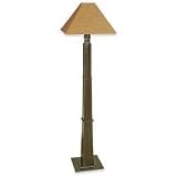 Outdoor Portable Floor Lamp - Pine Wood (Pine Wood) (58H x 16W x 16D)