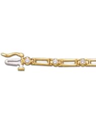 CleverEves 14K Yellow Gold 3 4 Ct Tw Diamond Bracelet