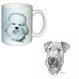 Airedale Terrier Coffee Mug, Porcelain by Rosalinde (11 oz.)