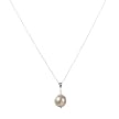 Sterling Silver Shell Pearl Necklace White - 18"