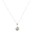 Sterling Silver Shell Pearl Necklace White - 18"