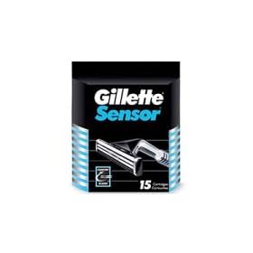 Gillette Sensor Shaving Cartridges for Men (15 Cartridges)