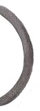 Velvet Royal Gray Smooth Grip Steering Wheel Cover