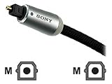 Sony POCDSE10CAE - Digital audio cable (optical) - TOSLINK (M) - TOSLINK (M) - 1 m - fiber optic - black